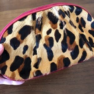 Banana Republic Faux Leopard Makeup Case